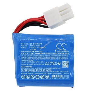 Helyettesítő autó akku GPToys Foxx 9115 16500-3S1P 680mAh 9.6V kép