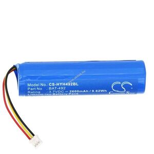 Helyettesítő vonalkódolvasó akku Honeywell HH492 BAT-492 2600mAh/9.62Wh 3.7V kép
