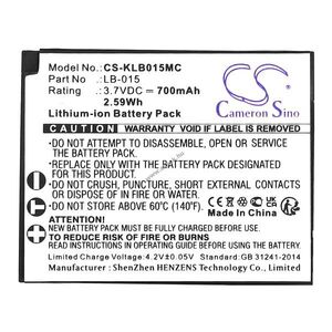 Helyettesítő kamera akku Kodak WPZ2 LB-015 700mAh 2.59Wh 3.7V kép