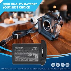 Helyettesítő kamera akku Canon LP-E4 2400mAh 26.64Wh Canon EOS-1D MarkIII 11.1V kép