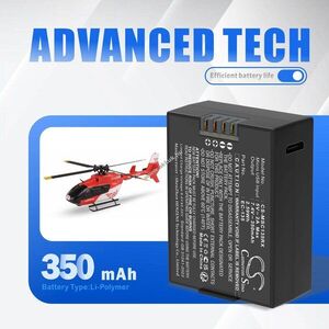 Helyettesítő drón akku Modster AFX-135 EC-135 350mAh 7.4V kép