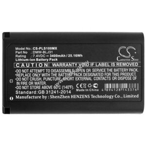 Helyettesítő kamera akku Panasonic Lumix S1 DMW-BLJ31 3400mAh 25.16Wh 7.4V kép