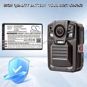 Helyettesítő kamera akku PatrolEyes SC-DV5 SC-DV5-RB 1250mAh 4, 63Wh 3.7V kép