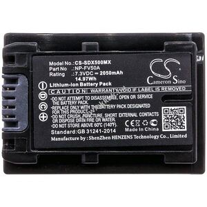 Helyettesítő kamera akku Sony NP-FV50A 2050mAh 14.97Wh FDR-AX40 7.3V kép