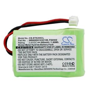 Helyettesítő akku France Telecom Amarys 265 NR800D01H3C120 500mAh 1.8Wh 3.6V kép