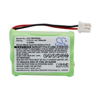 Helyettesítő kutyanyakörv akku Tri-Tronics Pro 500XL 1107000 700mAh 2.52Wh 3.6V kép