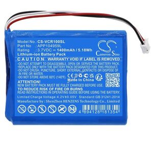 Helyettesítő erősítő akku VentureCraft Valoq APP104959L 1400mAh 5.18Wh 3.7V kép