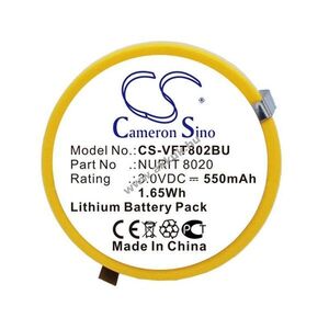 Helyettesítő cmos elem VeriFone NURIT 8020 BackUp 550mAh 1.65Wh lítium 3V kép