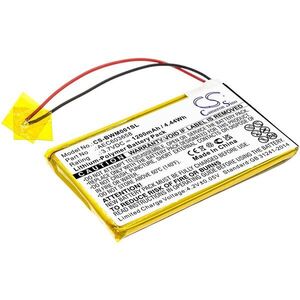 Helyettesítő mérőműszer akku BW GasAlert MicroClip AEC603658 1200mAh 4.44Wh 3.7V kép