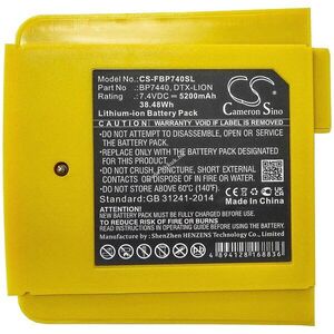 Helyettesítő mérőműszer akku Fluke DTX-1200-M DTX-LION 5200mAh/38.48Wh 7.4V kép