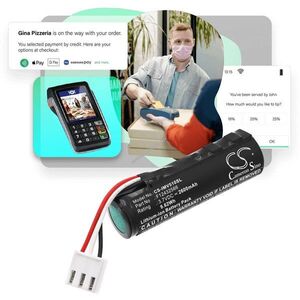 Helyettesítő akku Ingenico Move 5000 F12432566 2600mAh 9.62Wh 3.7V kép