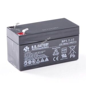 B.B. Battery BP1.2-12 12V 1, 2Ah VdS AGM ólom akku kép