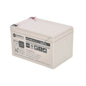 Helyettesítő akku CYC-AGM-12-12 12V 12Ah AGM ólom-sav 151x98x94mm T2 Faston 250 6, 3mm kép