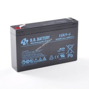 B.B. Battery HR9-6 6V 9Ah AGM ólom akku kép