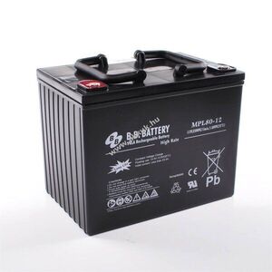 B.B. Battery MPL80-12-H 12V 80Ah ólom akku AGM 261x173x200mm Terminal I2 kép