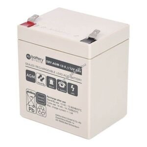 Helyettesítő akku SBY-AGM-12-5 12V 5Ah AGM ólom-sav 90x70x101mm T2 Faston 250 (6, 3mm) kép
