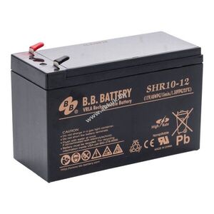 B.B. Battery SHR10-12 AGM ólom akku 12V 10Ah T2 Faston 6, 3mm kép