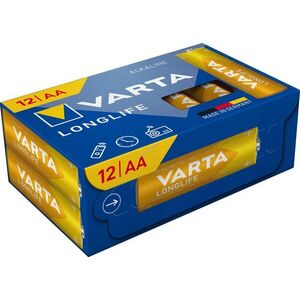 Varta Longlife AA LR06 1.5V 12db/csomag elem Alkaline kép