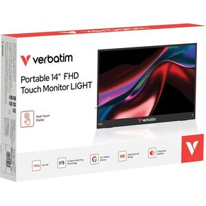 Verbatim Hordozható Monitor LIGHT 14 Full HD USB-C Mini HDMI IPS érintőképernyő kép