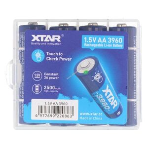 Xtar újratölthető AA (ceruza) akku 1, 5V 2500mAh 4db/csomag (csak speciális töltővel) Li-ion kép