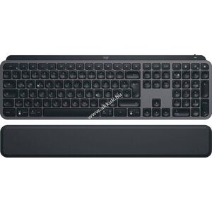 Logitech MX Keys S vezeték nélküli Bluetooth grafit megvilágított DE Logi Bolt kéztámasz kép