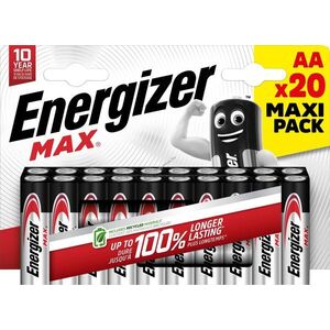 Energizer Max AA Mignon ceruza 1, 5V elem 20db/csomag Alkaline kép