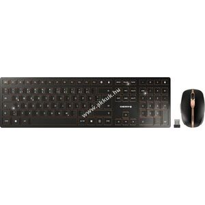 Cherry DW 9100 Slim vezeték nélküli billentyűzet-egér szett DE Bluetooth 2400 dpi Li-Ion kép