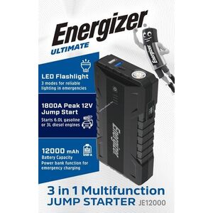 Energizer Jump Starter JE12000 autóindító powerbank 12000mAh LED lámpa kép