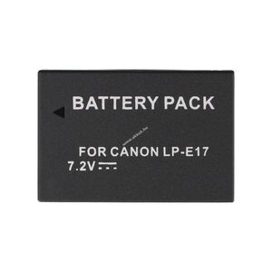 Helyettesítő akku CAN LP-E17 7, 4V 1040mAh 7, 7Wh fényképezőgép Li-ion kép