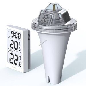 Technoline WS 9079 medence szenzor mérőműszer belső- és vízhőmérséklet °C/°F elemekkel együtt kép