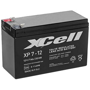 XCell XP7-12 12V 7000mAh Faston 6, 3mm VdS AGM akku ólom kép