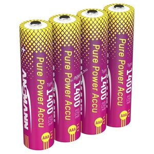 Ansmann Pure Power AAA (Micro) akku 1, 5V min.1250mAh 4db/csomag Li-Ion kép