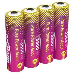Ansmann Pure Power Mignon ceruza AA akku 1, 5V min. 3250mAh típus 3500 4db/csomag Li-Ion kép