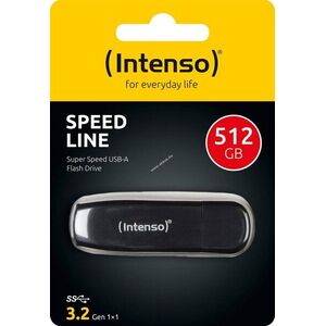Intenso USB 3.2 Gen.1 Speed Line 512GB Typ-A 70MB/s fekete csomag kép