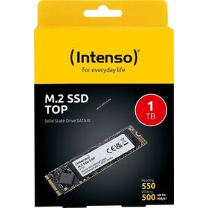 Intenso M.2 2280 SSD 1TB SATA-III 550MB/s olvasás 500MB/s írás Retail kép