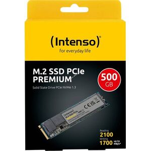 Intenso SSD 500GB M.2 2280 PCIe3.0 NVMe 2100MB/s R 1700MB/s W Retail kép