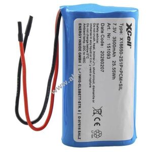 XCell akku 7, 4V 3500mAh nyitott kábelvégekkel Li-Ion kép