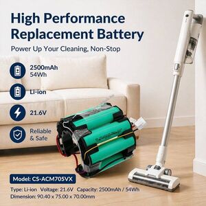 Helyettesítő porszívó akku AMICA Aura VM7050 1191708 2500mAh 54Wh Qilive 21.6V kép