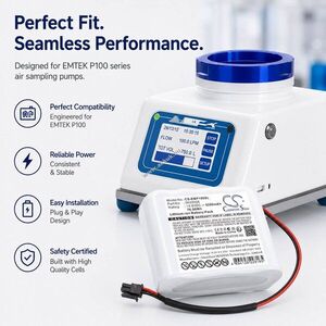 Helyettesítő mérőműszer akku Emtek P100 9020026 5200mAh 76.96Wh 14.8V kép