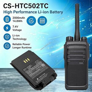 Helyettesítő adóvevő akku Hytera HYT PD500 BL1502 2000mAh 14.8Wh 7.4V kép