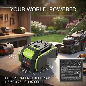 Helyettesítő fűnyíró akku Kress KA3000 40V 4000mAh 80Wh 20V kép