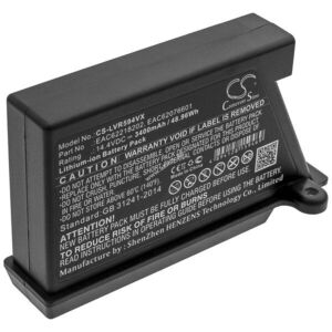 Helyettesítő porszívó akku LG VR34406LV EAC62218202 14.4V 3400mAh 48.96Wh kép
