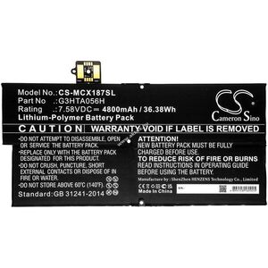 Helyettesítő táblagép akku Microsoft Surface Pro X 1876 G3HTA056H 4800mAh 36.38Wh 7.58V kép