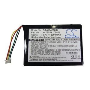 Helyettesítő gps akku Magellan Maestro 4200 K4790SA108821 2200mAh 8.14Wh 3.7V kép