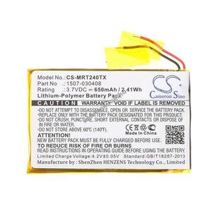 Helyettesítő billentyűzet egér akku Rii mini i24 1507-030408 3.7V 650mAh Li-ion 2.41Wh kép