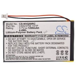 Helyettesítő távirányító akku Nevo Q50 CS503759 1S1P 1200mAh 4.44Wh 3.7V kép