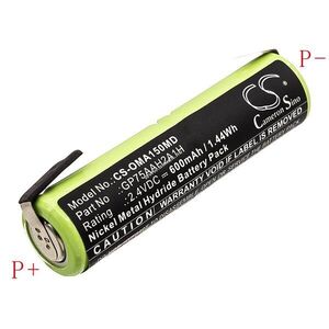 Helyettesítő fogkefe akku Colgate Omron ProClinical A1500 GP75AAH2A1H 600mAh 1, 44Wh 2.4V kép
