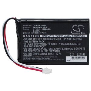 Helyettesítő gps akku Pharos Drive 200 TM523450 1S1P 1200mAh 4.44Wh 3.7V kép