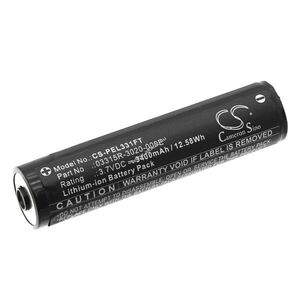 Helyettesítő zseblámpa akku Streamlight Pelican 3315RZ1 03315R-3020-000E 3400mAh 12.58Wh 3.7V kép