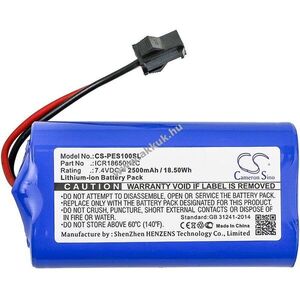 Helyettesítő konyhai felszerelés akku PEUGEOT ELIS ICR18650H2C 2500mAh 18.5Wh Li-Ion 7.4V kép